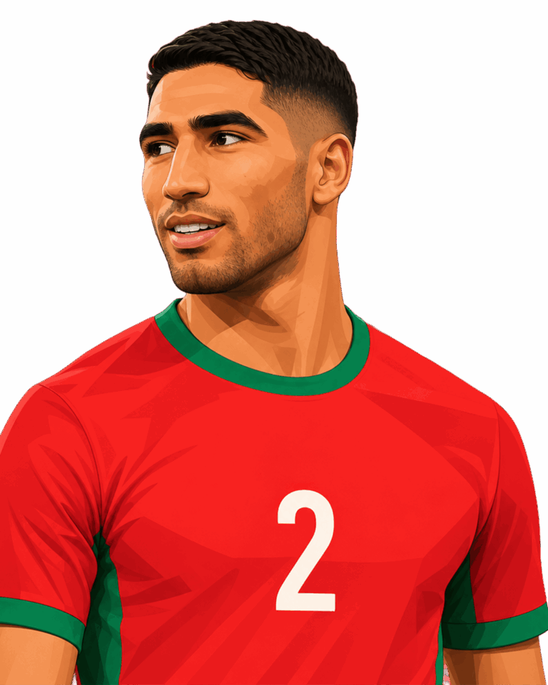 Achraf Hakimi illustration