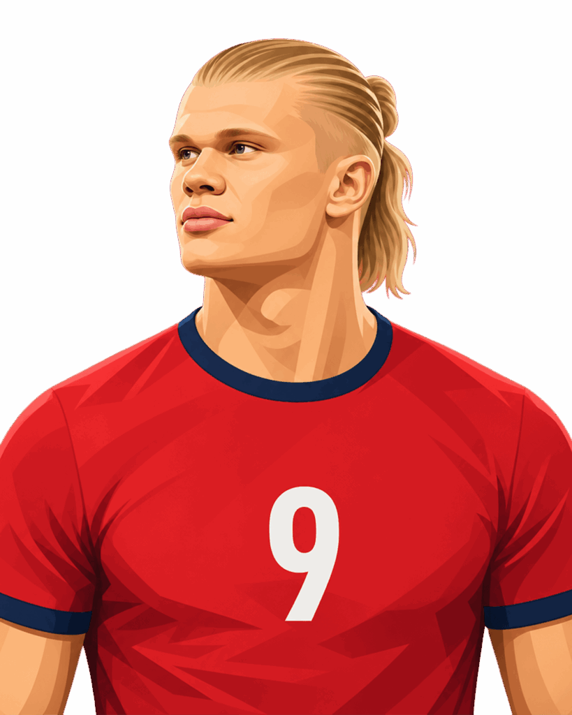 Erling Haaland illustration