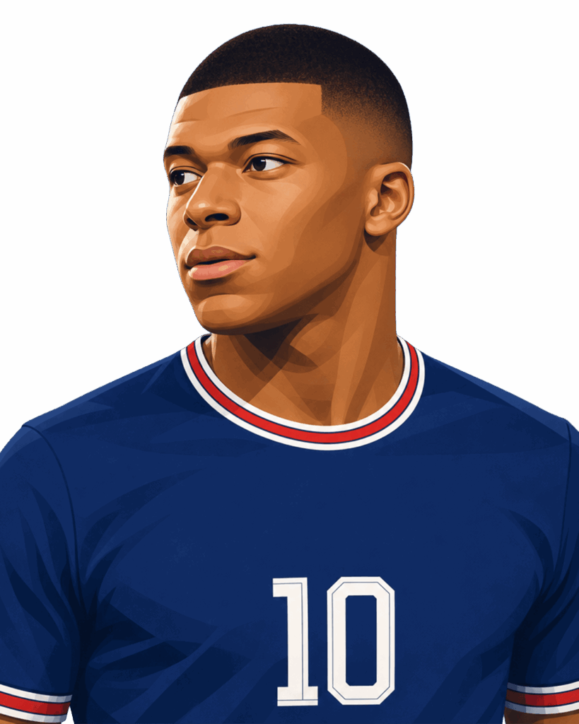 Kylian Mbappe illustration