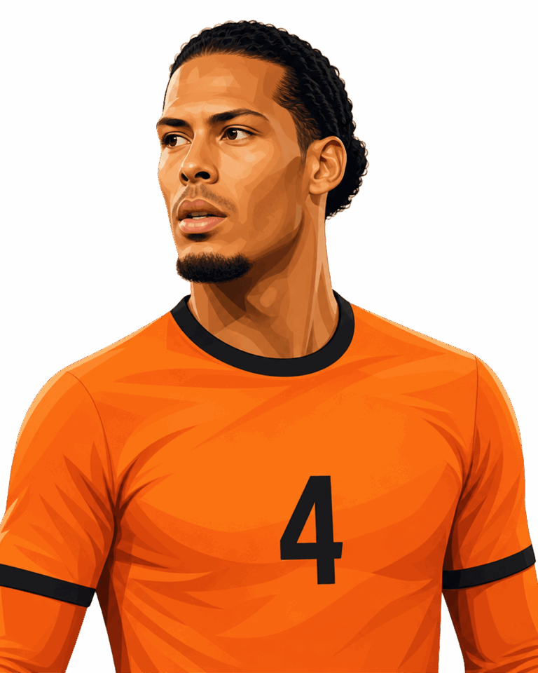 Virgil van Dijk illustration